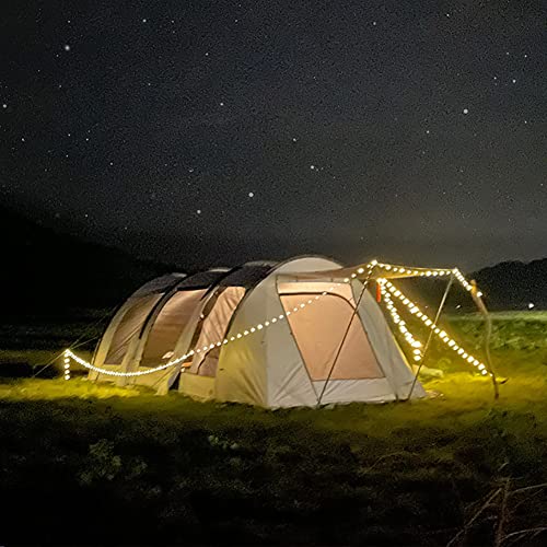 Carpa túnel familiar para 5-8 personas blanca miniatura 7