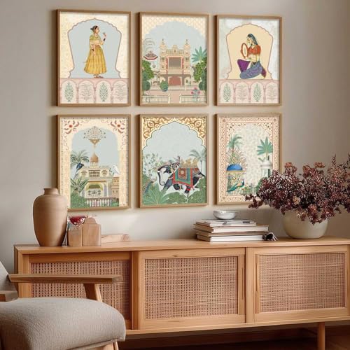 Image of kotart Premium Digital Paintings with Frame for Home Decoration - Pichwai Wall Art Painting for Living Room Bedroom Office Room Decor - Painting for Wall Decoration - (13X17 INCH, D)