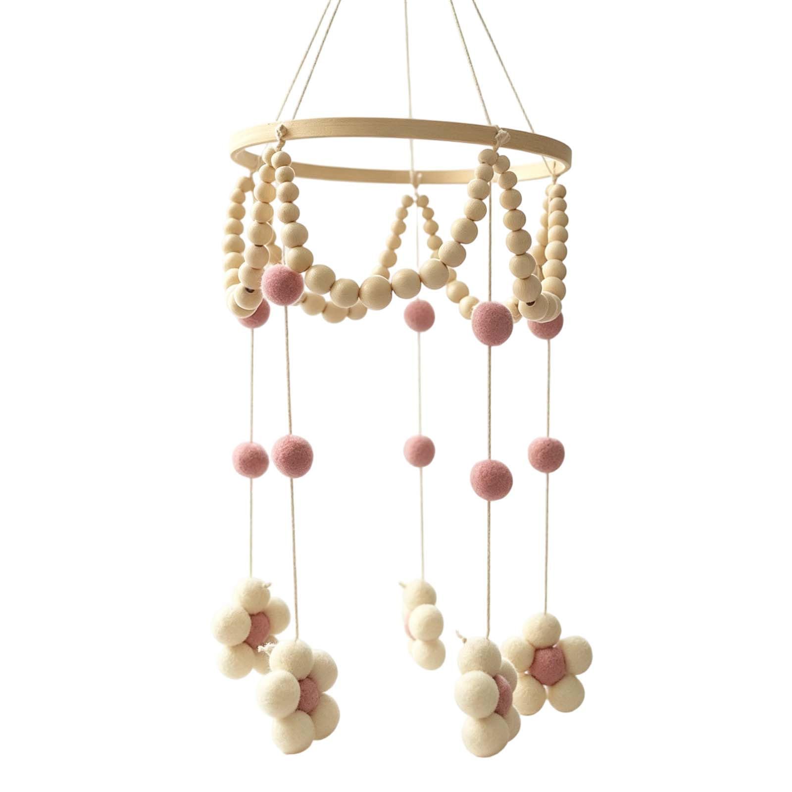 Hanging Baby Mobile Soft Handmade Nursery Decoration for Infants 19 X 68cm Cute Daisy Pattern Safe and Stylish