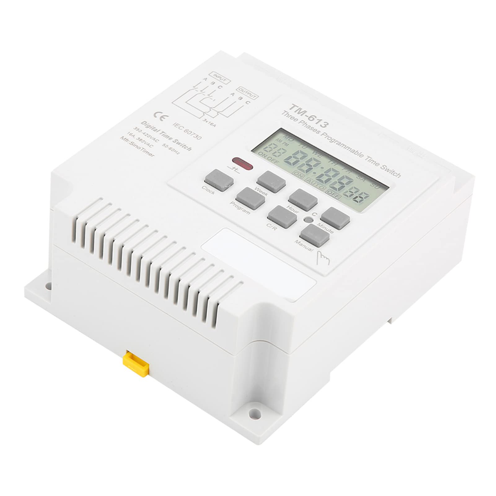 Relè temporizzato Temporizzatore programmabile, TM 163 380V Relè settimanale temporizzato digitale intelligente trifase per motopompa