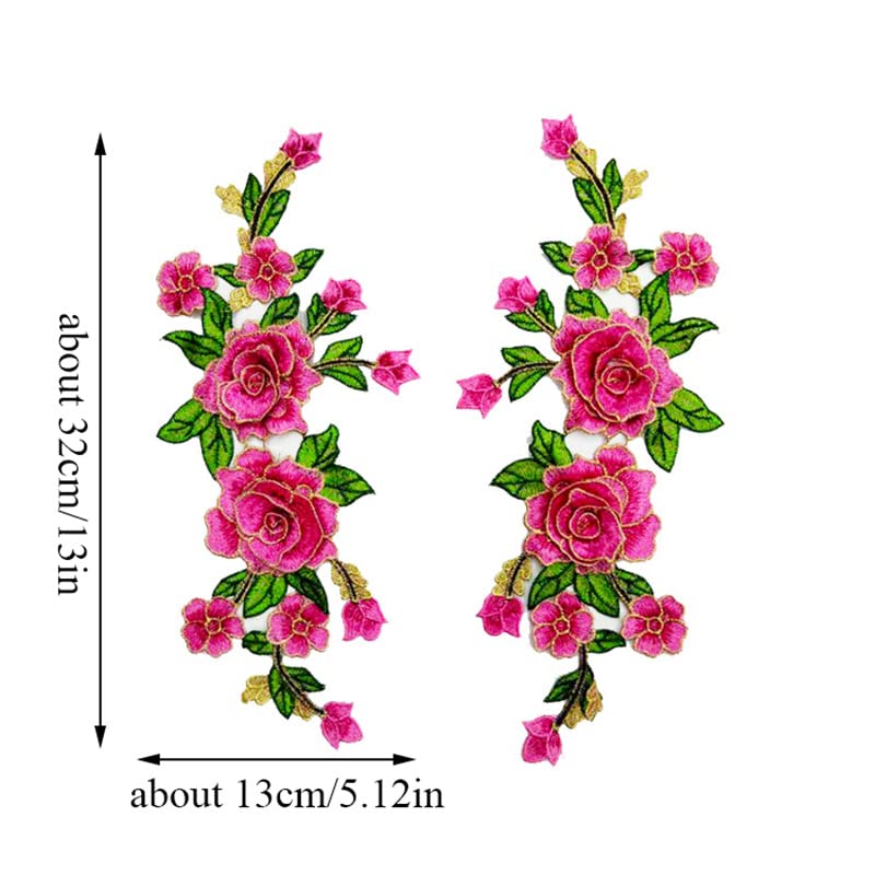 60 toppe rosa non casuali da applicare con ferro da stiro, stile assortito, rosa girl, tema Iron on/Sew on Patch ricamate per cucire o stirare su vestiti, vestiti, vestiti, zaini, giacche