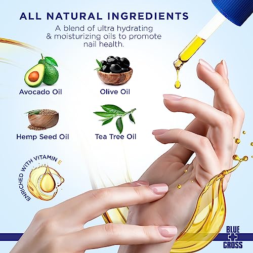 Blue Cross Professional Nail Care, All Natural Mineral Oil Free, Ultra-Nourishing, Hydrating And Moisturizing Nail + Cuticle Oil, Scented With Lemongrass And Lavender Essential Oils, Cruelty Free, Made In Usa, Pro Refill Size, 16 Fl Oz/473Ml #TOP1