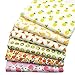 Hanjunzhao Printed Fruits Cotton Quilting Fat Quarters Fabric Bundles for DIY Sewing Crafts,18