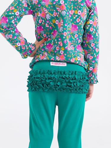 Image of RuffleButts Baby /Toddler Girls Stretchy Flare Pants w /Ruffles