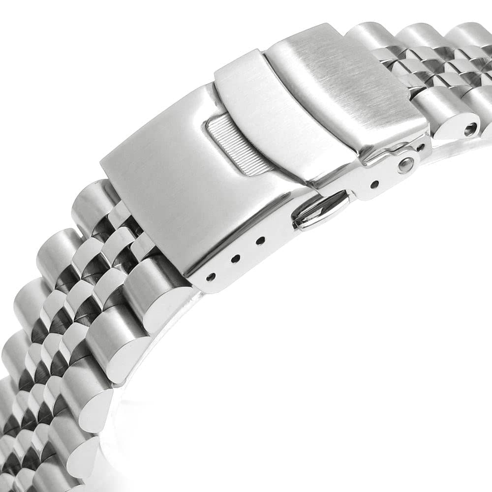 MiLTAT 22 mm Super-J Louis JUB Bracelet de montre en métal Extrémité droite