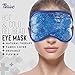 Thrive Eye Care Gel Bead Eye Mask Hot & Cold - Azure, 1 Count - Reusable Sleep Mask & Puffiness Relief - Cold Compress & Warm Wrap for Migraines, Dryness & Dark Circles