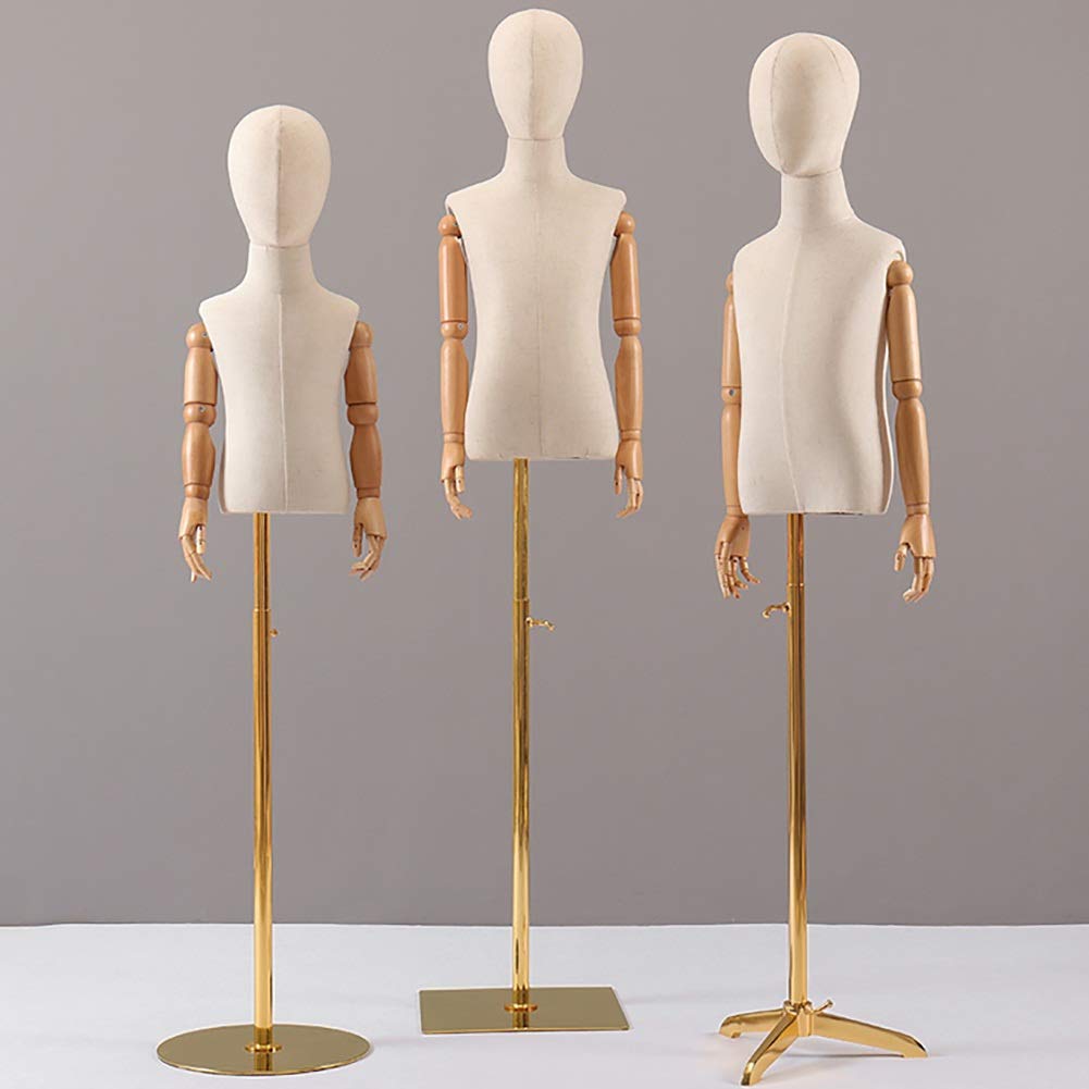 Kinder-Schaufensterpuppe, Torso, Kunststoffkörper Mit Armen, Kleiderform, Stabiler Ständer, Höhenverstellbar, Kinderbekleidungsdisplay, Cl, Bs,C-X-Large