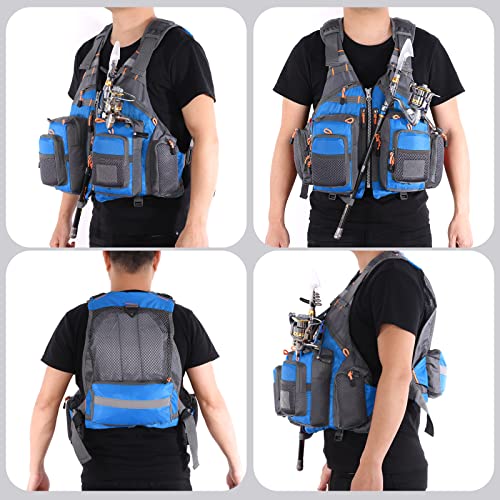 Lixada Fly Fishing Vest With Breathable Mesh For Outdoor Fishing Activities #TOP7