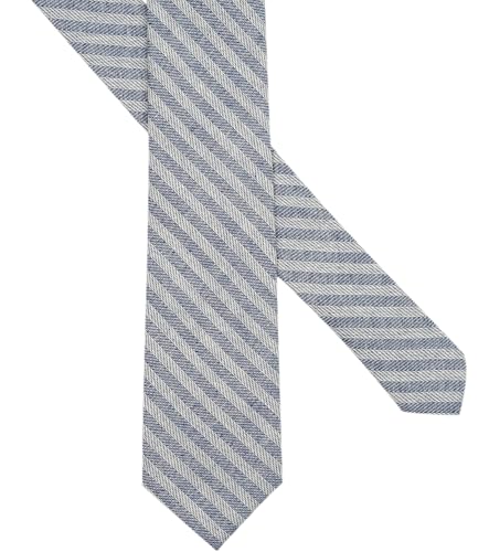 Image of BELLUNO Men's 2.5 inch Skinny Solid Cotton Linen Ties