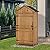 MCombo Large Outdoor Storage Shed with Adjustable Shelves, Outdoor Storage Cabinet with Lock, Wood Garden Tool Shed for Outside, Backyard and Patio (38x24x82 inch) 6056-1970 (Natural)