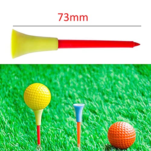 Golf-Tees-Plastic-Sonwaha-50-PCS-Profesionales-de-Golf-de-Color-Aleatorio-para-Golfistas-Durable-tee-Golf-de-Castillo-para-Driver-Golf-Estera-de-Practica-de-Golf73-mm