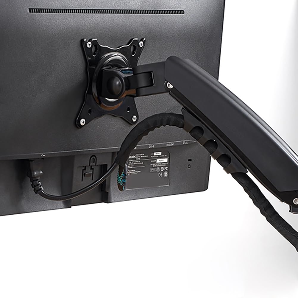 Brazo de Resorte para Monitor de Escritorio F80, Soporte para Monitor LCD/LED de 17 A 32 Pulgadas, Brazo de Montaje con Movimiento Completo, Capacidad de Carga de 2 A 9 Kg.