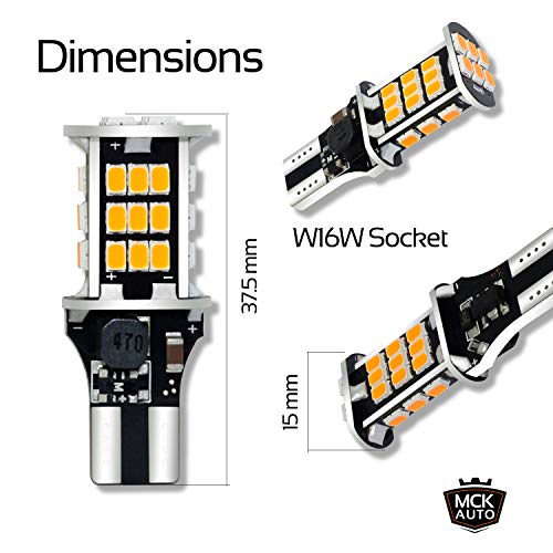 Ampoules LED T10 W16W clignotants ambre pour moderniser votre conduite nocturne - 4