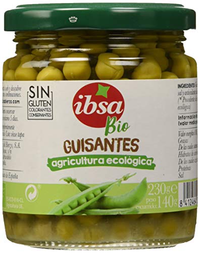 Ibsa Guisantes Ecológicos - 12 Unidades de 230 gr - Total: 2760 gr