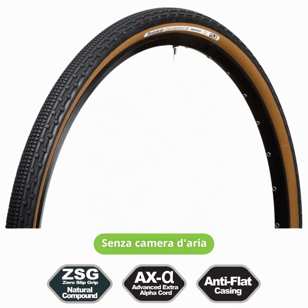 Panaracer Pneumatico Pieghevole Unisex GravelKing SK TLC
