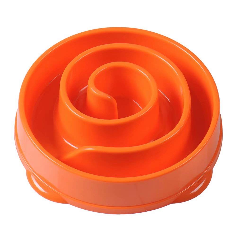 Esoes Pet Dog Slow Food Bowl,Dog Bowl Slow Feeder,Bloat Stop Dog Food Bowl Maze Interactive Puzzle Non Skid