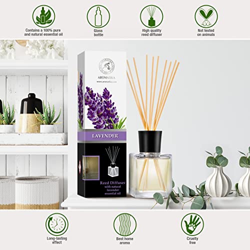 Reed Diffuser con Aceite Esencial Natural de Lavanda 200 ml miniatura 2