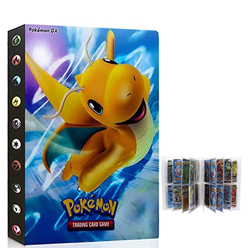 Pokemon Collection Handbook Trading Card Album GX EX TCG Game Card Professional Collection 240 Card Slot-(Dragonite)