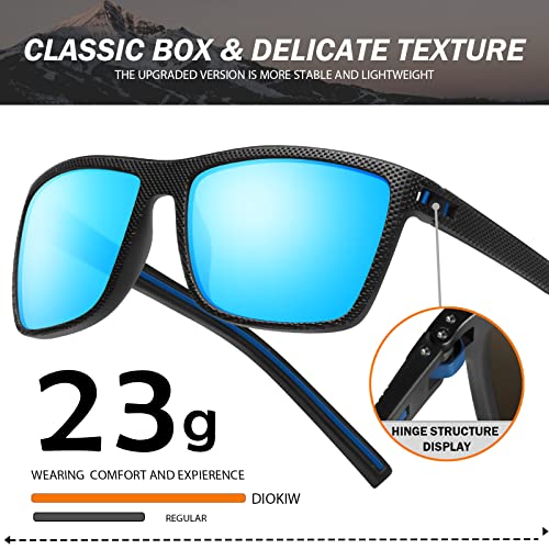 Men's Square Polarized Sunglasses: Vintage Style, Lightweight, UV Protection - Ideal for Driving and Travel