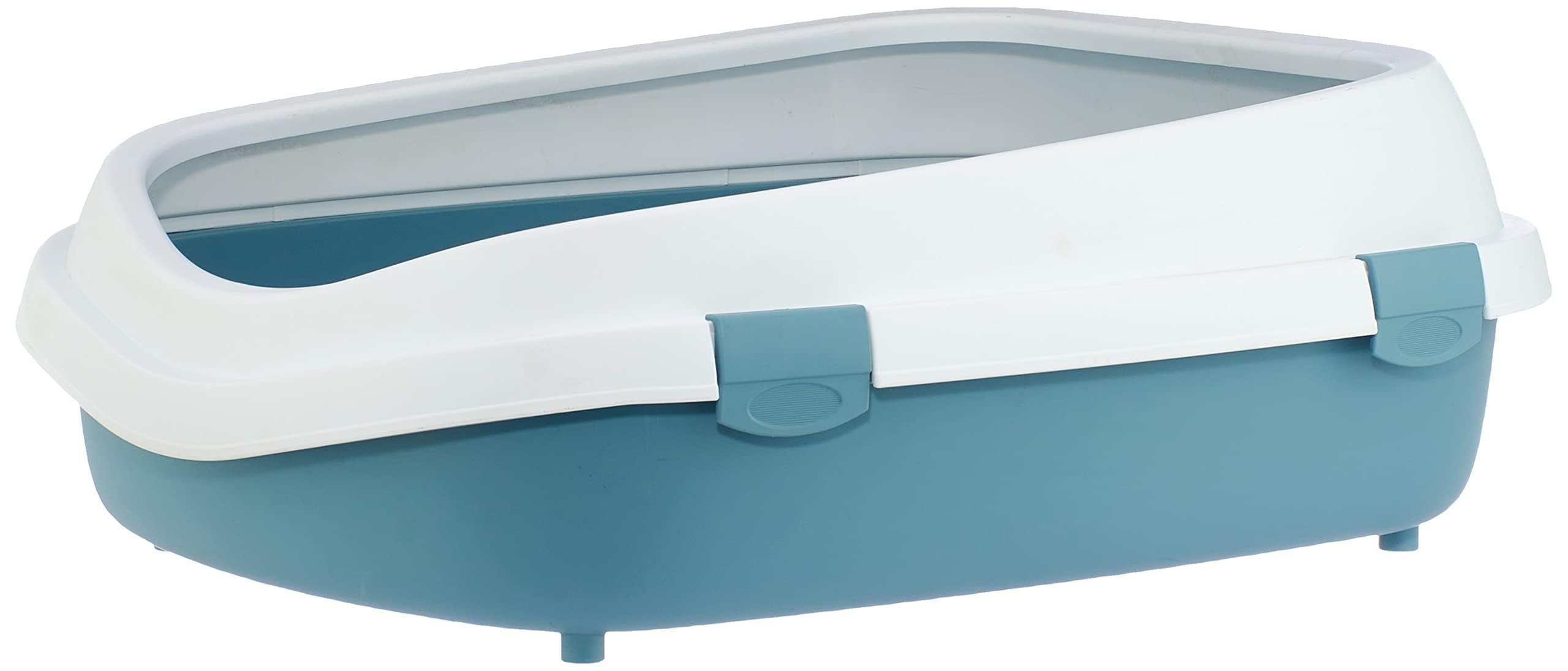 Stefanplast ZO-590108BAC - Lettiera Grande Queen, 55 x 71 x 24,5 cm, per Gatti Grandi, Colore: Blu
