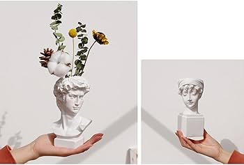 花器　置物 Amazon.co.jp: 花瓶 セラミック雑貨 現代彫刻アート フラワーベース