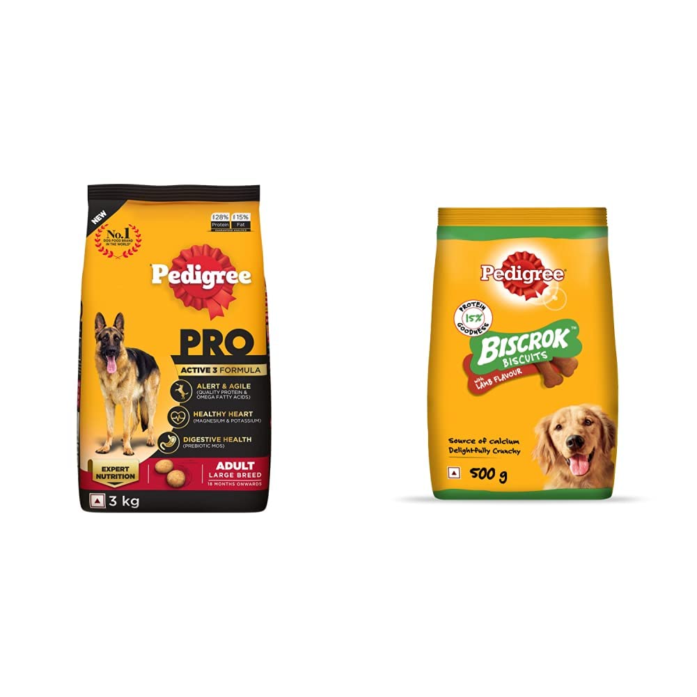 See full amazon price history chart for Pedigree PRO Expert Nutrition Dry Food for Large Breed Adult Active Dogs (18 Months Onwards), 3kg Pack&Pedigree Biscrok Biscuits Treats for Dog (Above 4 Months), Lamb Flavour, 500g Pedigree PRO Expert Nutrition Dry Food for Large Breed Adult Active Dogs (18 Months Onwards), 3kg Pack&Pedigree Biscrok Biscuits Treats for Dog (Above 4 Months), Lamb Flavour, 500g (B0BP5HKD8J) Amazon Price History, Amazon Price Tracker