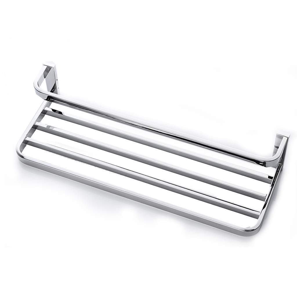 LZL Storage Rack European Copper Double Towel Rack Towel Bathroom Shelf Bathroom Hardware Pendant Set Shelving