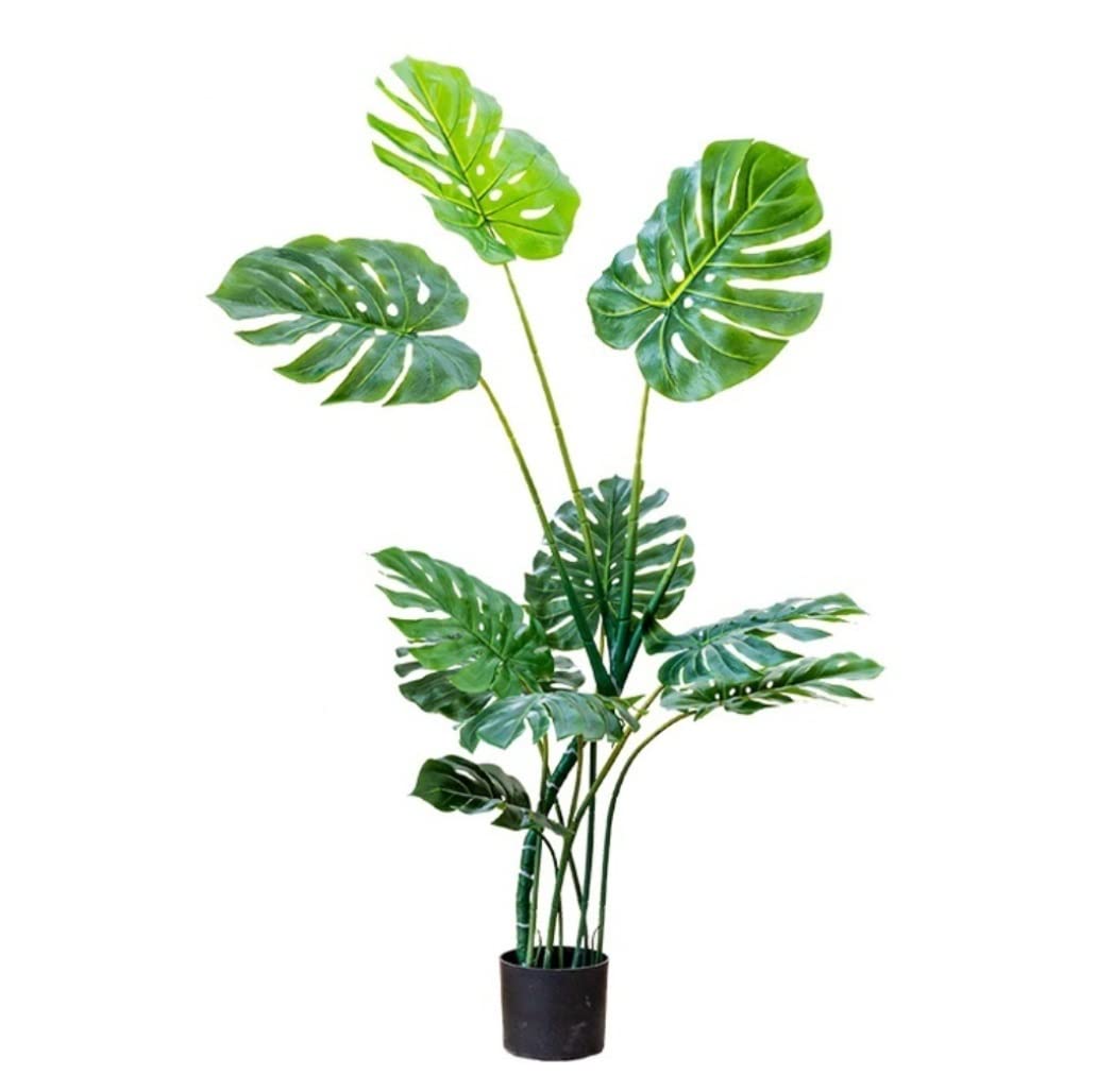 AYCDL Artificial Tree Plants Artificial Monstera Tree Simulation Plant Potted Fake Tree Bonsai Indoor Outdoor Living Room Hotel Bedroom Decoration Decoration,B-140cm,B-125cm
