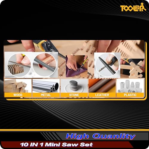 TOOLAN 10-In-1 Craft Saw & File