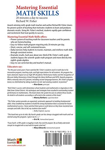 Mastering Essential Math Skills Book 2: Middle Grades/High School, redesigned library version - Image 2