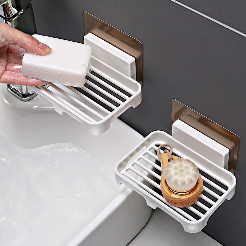 Arabella Retail Soap Stand Holder for Bathroom Kitchen Sink Magic Stickers Wall Mounted Soap Dish Holder (Pack of (2) (B0B8P9GQGF) Amazon Price History, Amazon Price Tracker