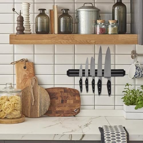 PARENCE.- Magnetischer Messerhalter 33 cm – Magnetischer Wandhalter aus Metall für Messer und Utensilien, platzsparende Aufbewahrung für Küche oder Garage