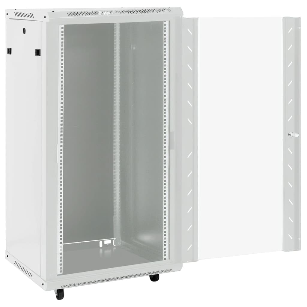 Armadio di rete 22U, 60 x 60 x 120 cm, 19 pollici, IP20, con serratura su ruote, per accessori di rete