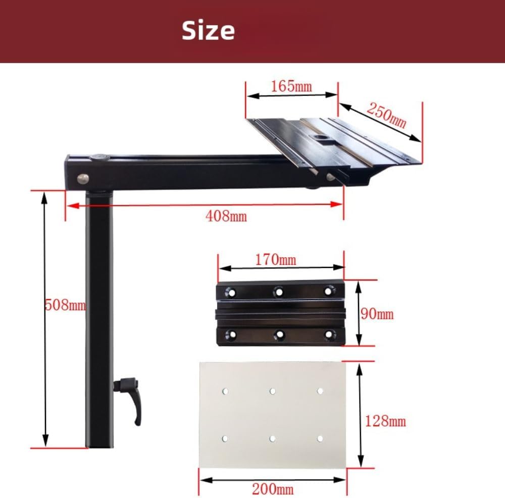 DALUOBO Caravan Accessories RV Rotatable Table Leg Aluminum Alloy Laptop Table Legs for RV Truck Campers