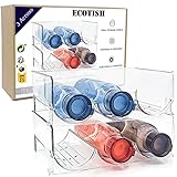 2er-Pack stapelbares Flaschenregal Weinflaschenregal für Wasserflaschen Wein und Trinkflaschen stilvoller Flaschenregal für die Küche und Vorratskammer ,Organisationsregal für Arbeitsplatten