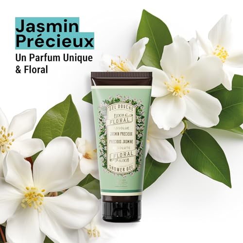 Image of Panier des Sens Jasmine Body Wash, French Shower Gel, 6.8 fl oz | Vegan Body Wash | 96% Natural-Origin Ingredients | Gentle Daily Cleansing | Long-Lasting Fragrance | Soft Skin Feel