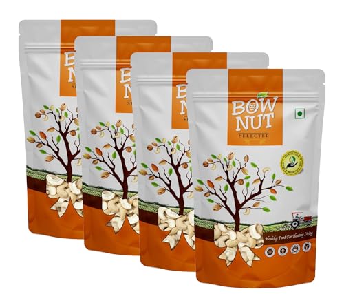 Image of Bownut Kaju Tukda (Cashew Broken) 1000 Grams (250gm X 4) | High Protein Cashew Kernels for Energy, Fiber and Immunity | Delicious Crunchy Nutritious Small Size Cashew Nuts | Tasty Chota Tukda Kaju for Kheer, Halwa and Biryani