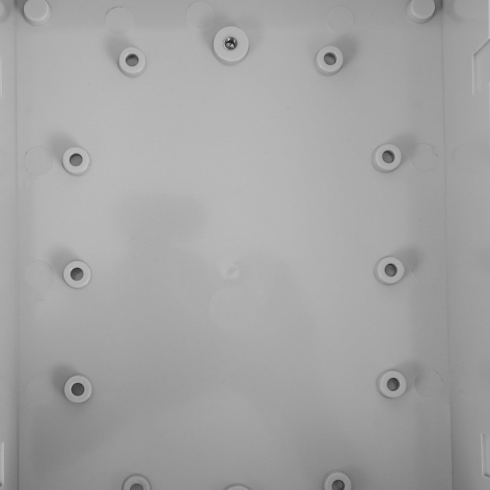Scatola di Giunzione Elettrica Stagna in Plastico 220x170x110 | Cassetta Derivazione per Esterno, Coperchio a Cerniera, Piastre di Montaggio Incluse, Design Industriale