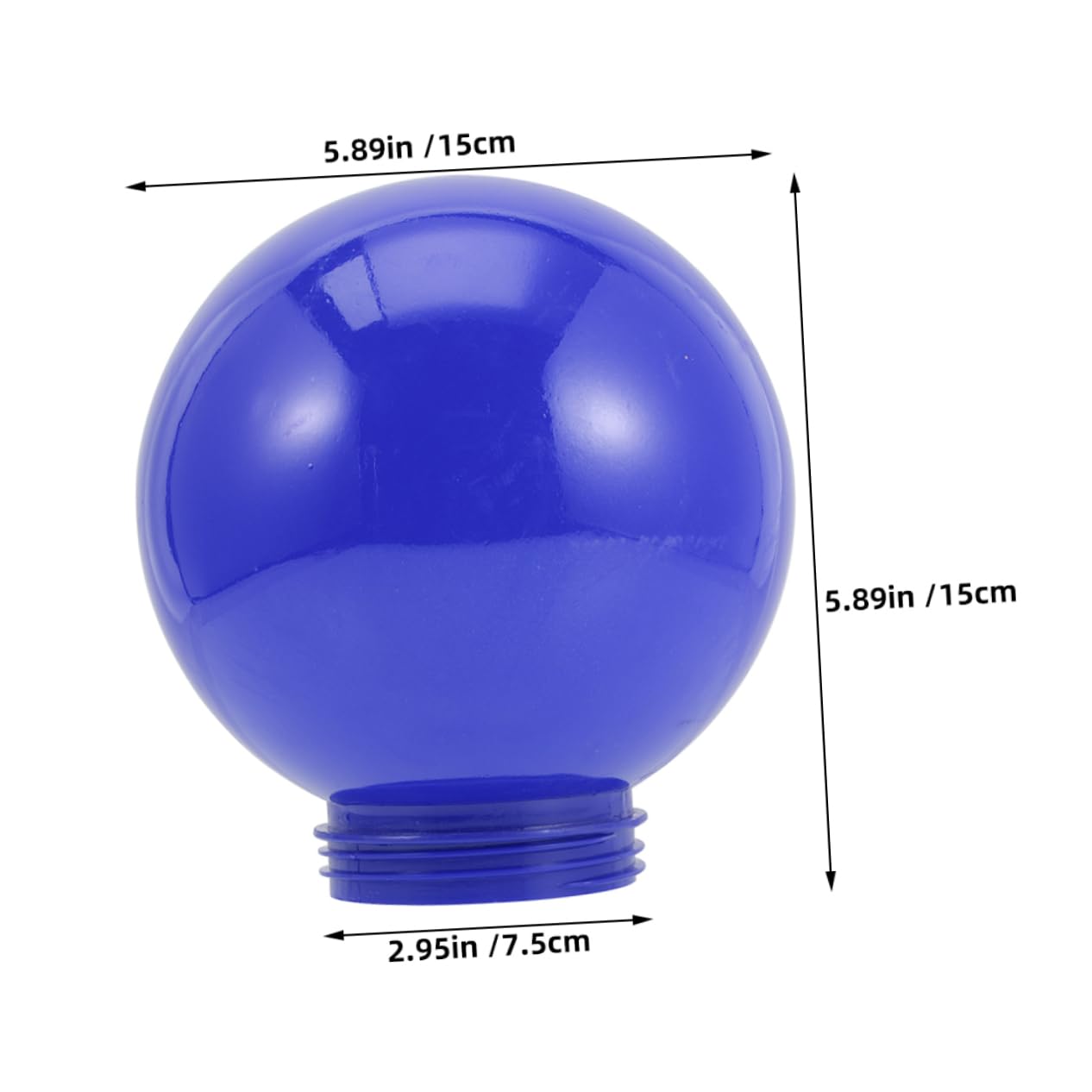 Yardenfun Outdoor Globe Light Shade Acrylic Replacement for Lamp Posts for Gardens and Parks Vibrant Illumination for Cozy Atmosphere