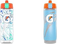 Vista 1 de Gatorade Gx Squeeze Bottles (30 onzas) - Mármol blanco y azul claro