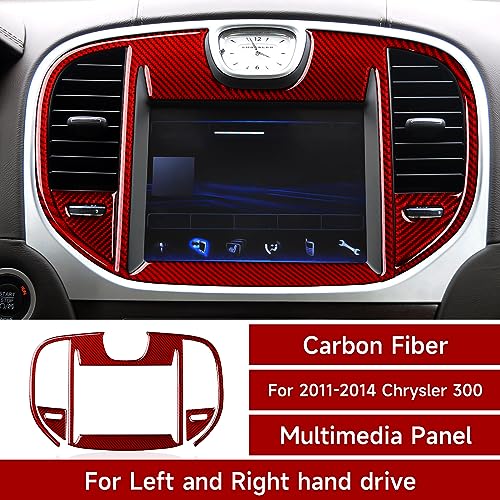 Image of Car Central Navigation Screen Air Outlet Vent Decals for 2011-2014 Chrysler 300 / 300C / 300S / Limited /Base Accessories Interior Stickers