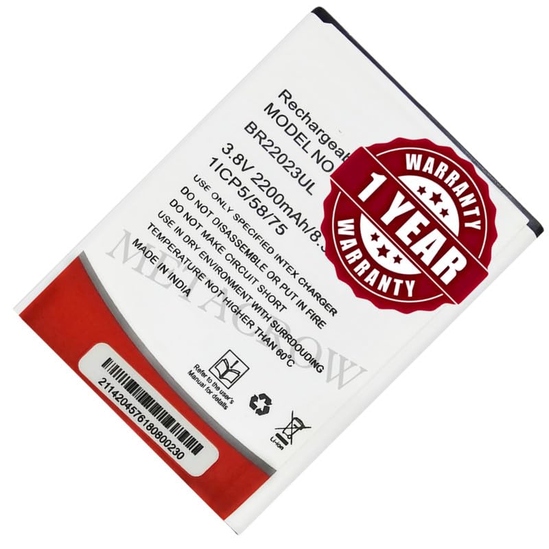 Image of Original BR22023UL Battery Compatible for Intex Aqua Lions T1 Lite - (2200mAh) - 1 Year Warranty JK1
