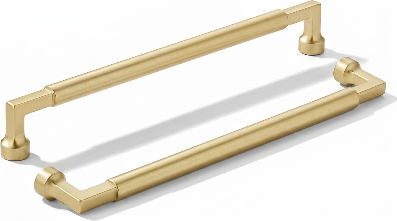 Photo 1 of **View Clerk Notes**khtumeware 10" Brushed Gold Cabinet Pulls (10-Pack)