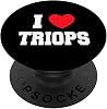 I Love Triops PopSockets Swappable PopGrip