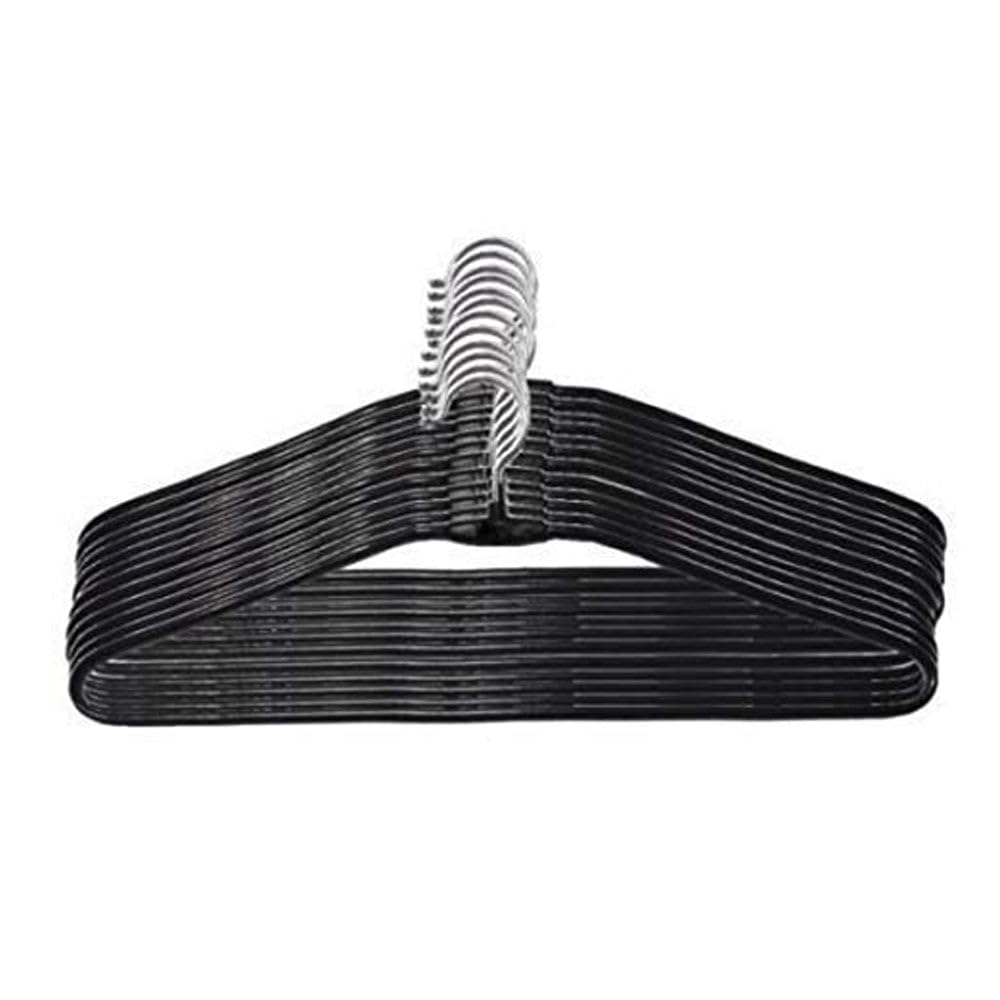 Generic Stainless Steel Cloth Hangers | Non-Slip Clothes Hanger | Wardrobe Hanger | Space Saving Clothing Hanger | Kids Hangers for Clothe | Space Saving 360 Degree Hook Clothes Hangers (Pack of 10)-image-6