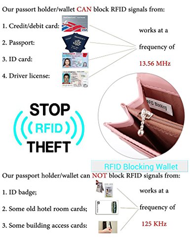 Image of UTO RFID Wallet for Women Large Capacity PU Leather Card Holder Phone Case Zipper Pocket Purse Clutch