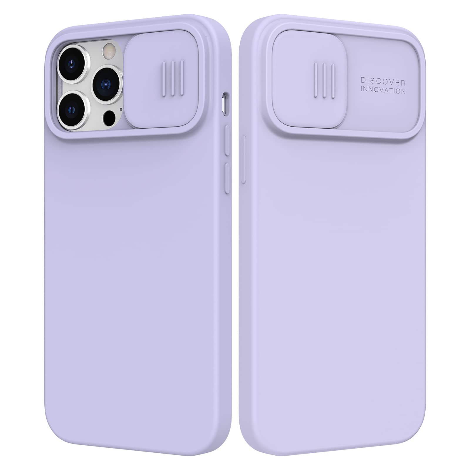 Case for iPhone 14 Pro Max with Ca-mera Cover, Lens Protection, Shockproof Protective Bumper Hard PC Back and Soft Silicone Edge for iPhone 14 Pro Max (iPhone 14 Pro Max, Purple)