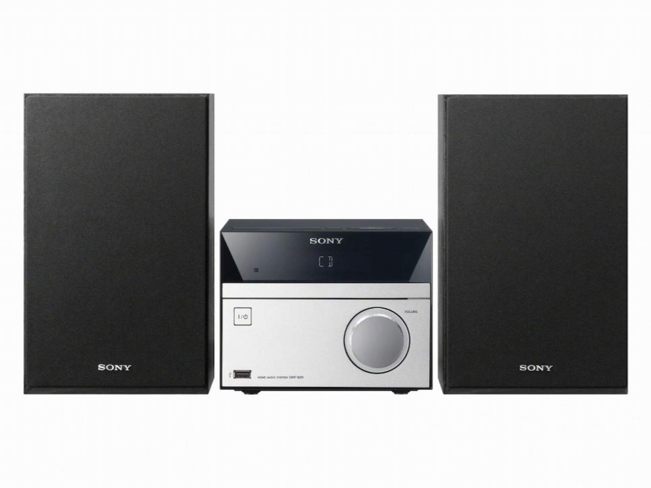 Sony CMT-SBT20 Compact Hi-Fi System with CD Bluetooth NFC - Black/Silver