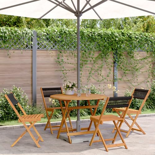 Salon de jardin 5 pièces résistant aux intempéries avec table extérieure et chaises de balcon - 2