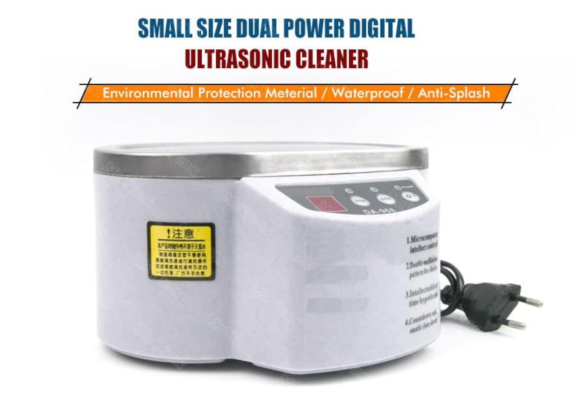 600ML Ultrasonic Cleaner Machine for Jewelry and Small Parts